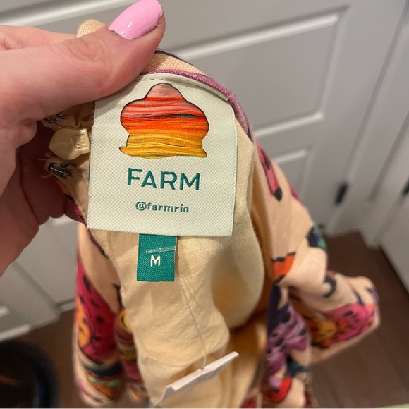 NWT Farm Rio Banana Bunch Back Belt Mini Dress - Picture 4 of 4